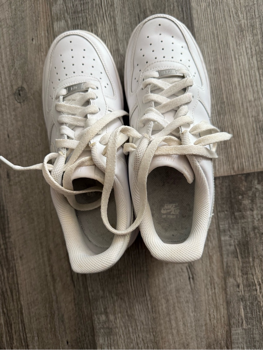 Nike White/Cream Athletic Sneakers